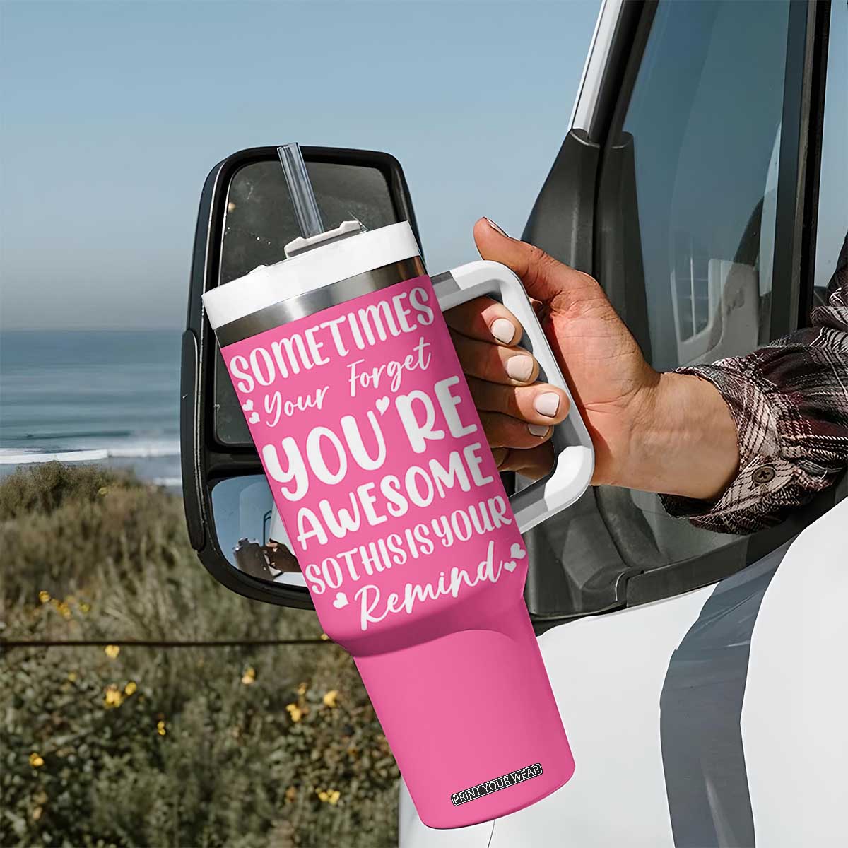 Aunt Gifts Tumbler With Handle Gift For New Aunts Auntie Birthday TB10 Print Your Wear