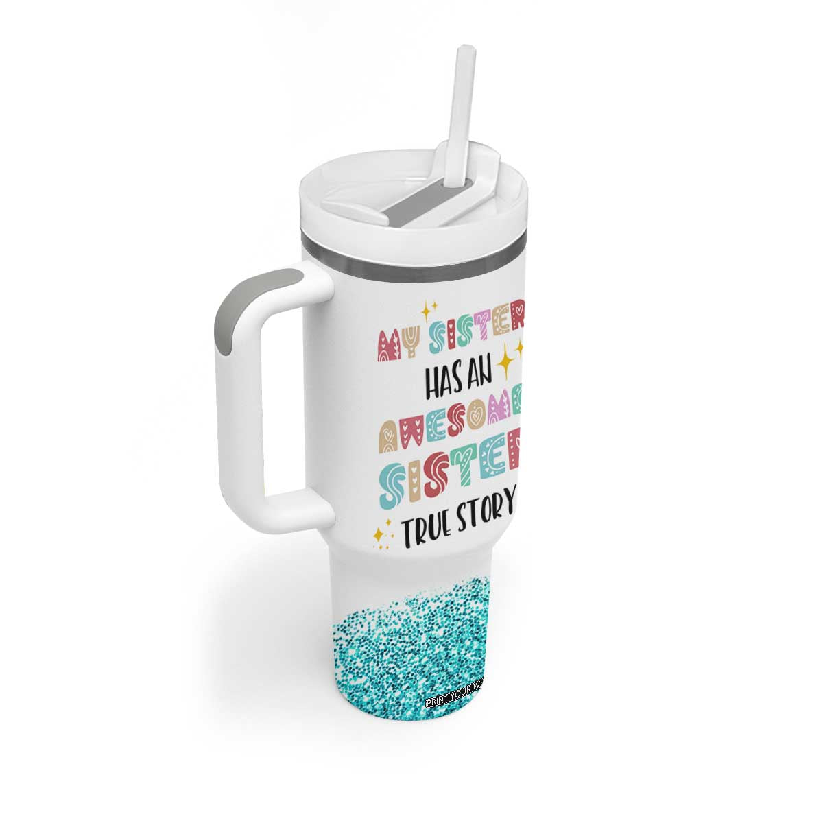 Sister Gifts From Sister Tumbler With Handle Funny Family Sibling TB10 Print Your Wear