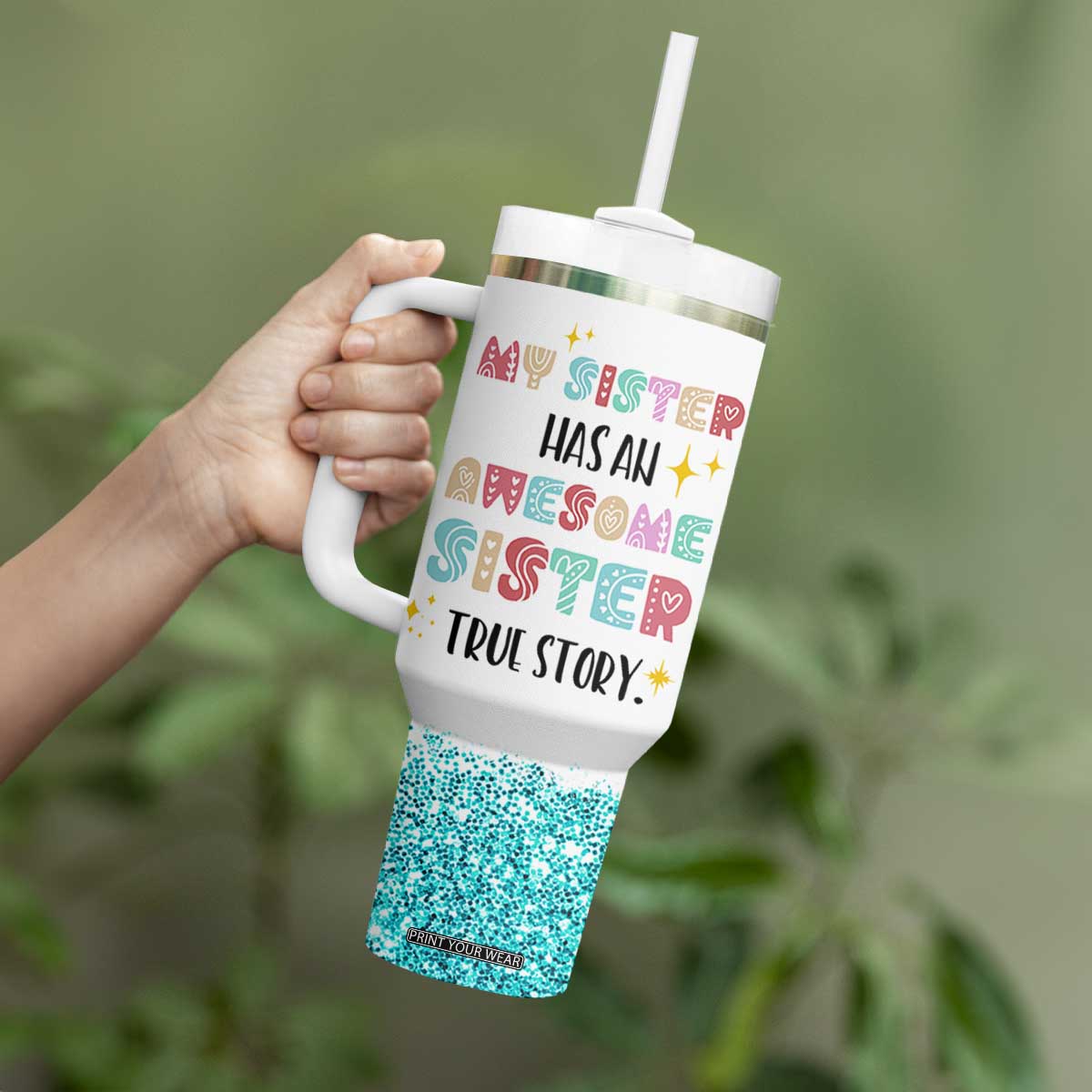 Sister Gifts From Sister Tumbler With Handle Funny Family Sibling TB10 Print Your Wear