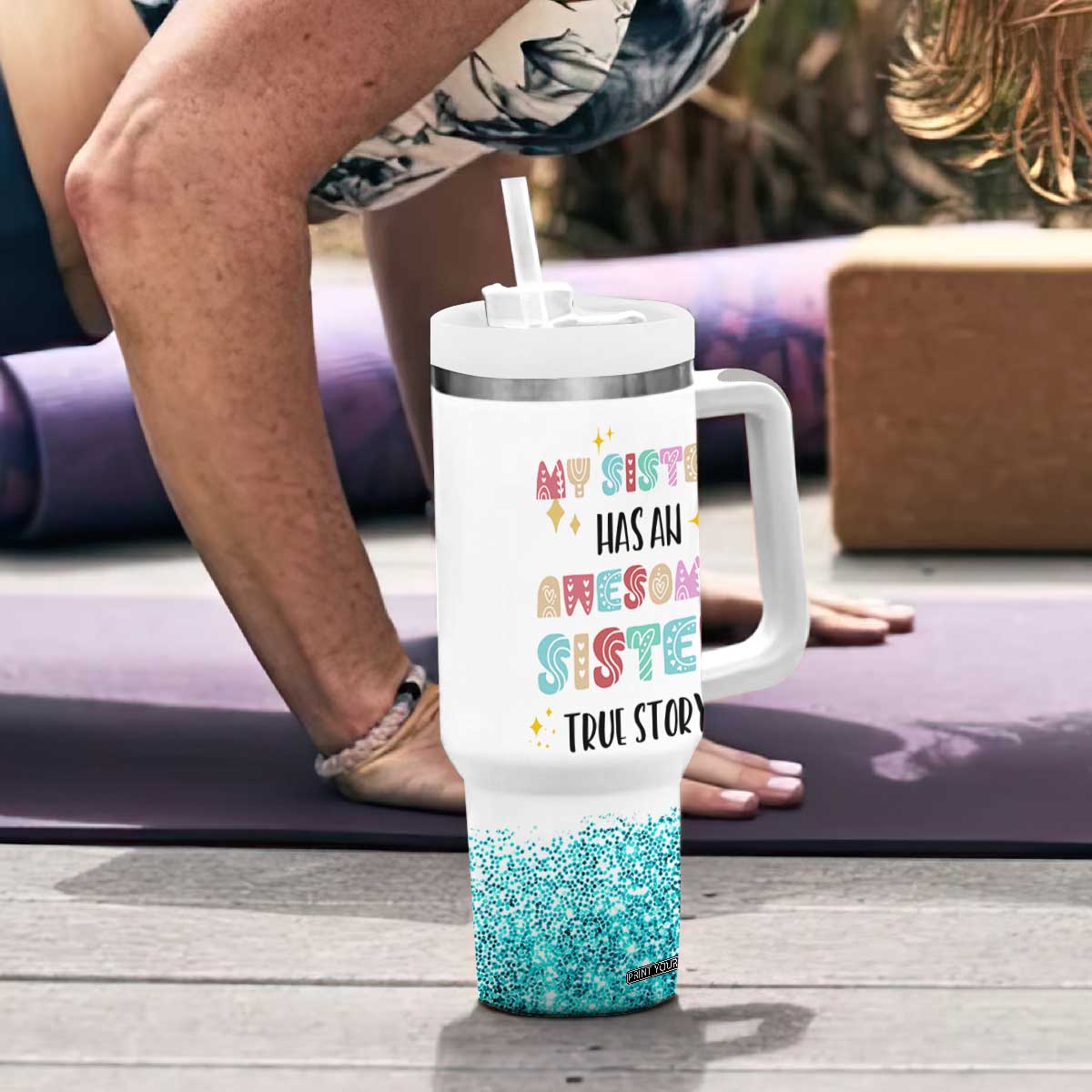 Sister Gifts From Sister Tumbler With Handle Funny Family Sibling TB10 Print Your Wear