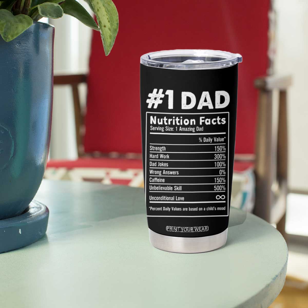 Christmas Gifts for Dad Tumbler Cup Daddy The Man The Myth The Legend American Flag Father's Day TB10 Print Your Wear