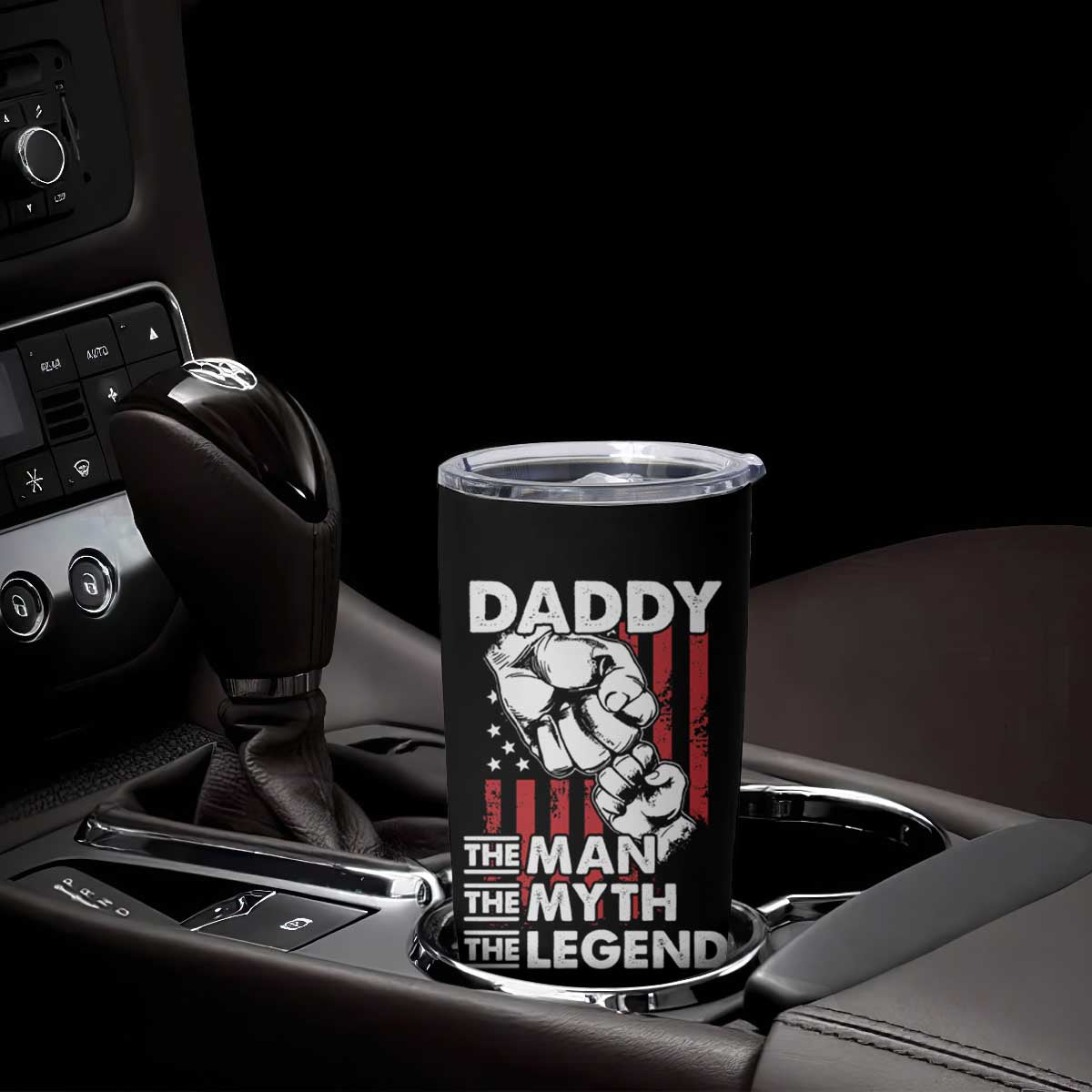Christmas Gifts for Dad Tumbler Cup Daddy The Man The Myth The Legend American Flag Father's Day TB10 Print Your Wear