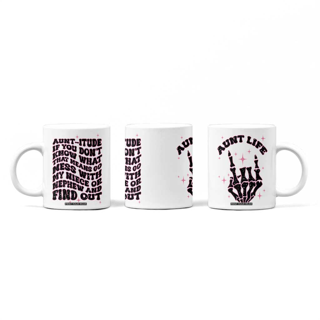 Best Aunt Gifts Coffee Mug Gift For New Aunts Auntie Birthday Leopard Print TB10 Print Your Wear