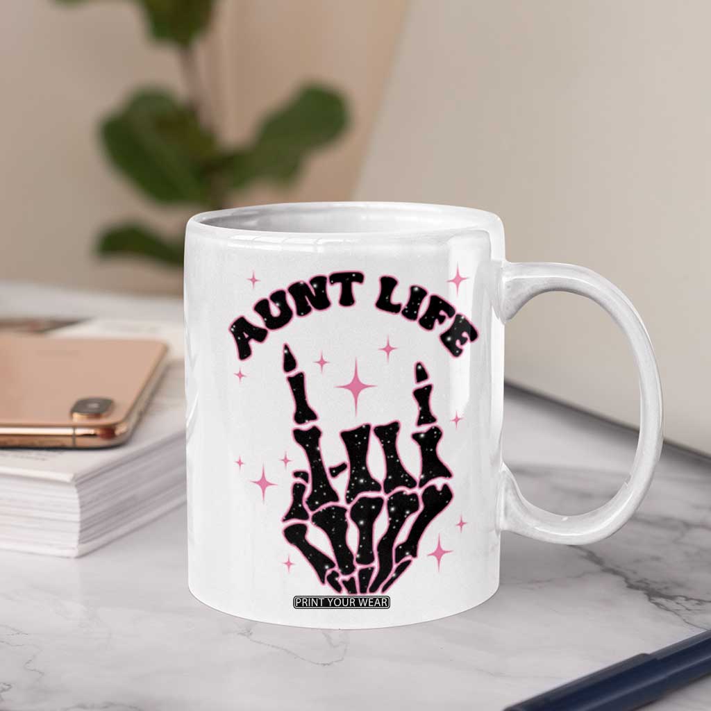 Best Aunt Gifts Coffee Mug Gift For New Aunts Auntie Birthday Leopard Print TB10 Print Your Wear