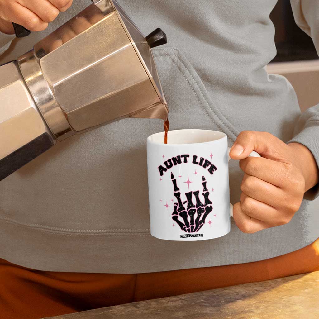 Best Aunt Gifts Coffee Mug Gift For New Aunts Auntie Birthday Leopard Print TB10 Print Your Wear