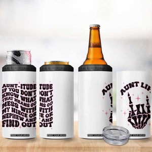 Best Aunt Gifts 4 in 1 Can Cooler Tumbler Gift For New Aunts Auntie Birthday Leopard Print TB10 Print Your Wear