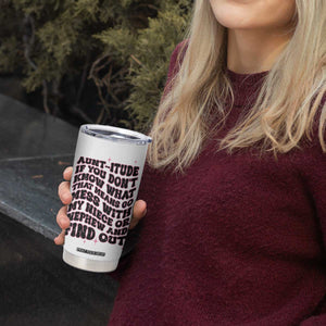 Best Aunt Gifts Tumbler Cup Gift For New Aunts Auntie Birthday Leopard Print TB10 Print Your Wear