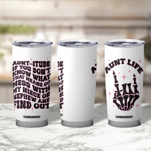 Best Aunt Gifts Tumbler Cup Gift For New Aunts Auntie Birthday Leopard Print TB10 Print Your Wear