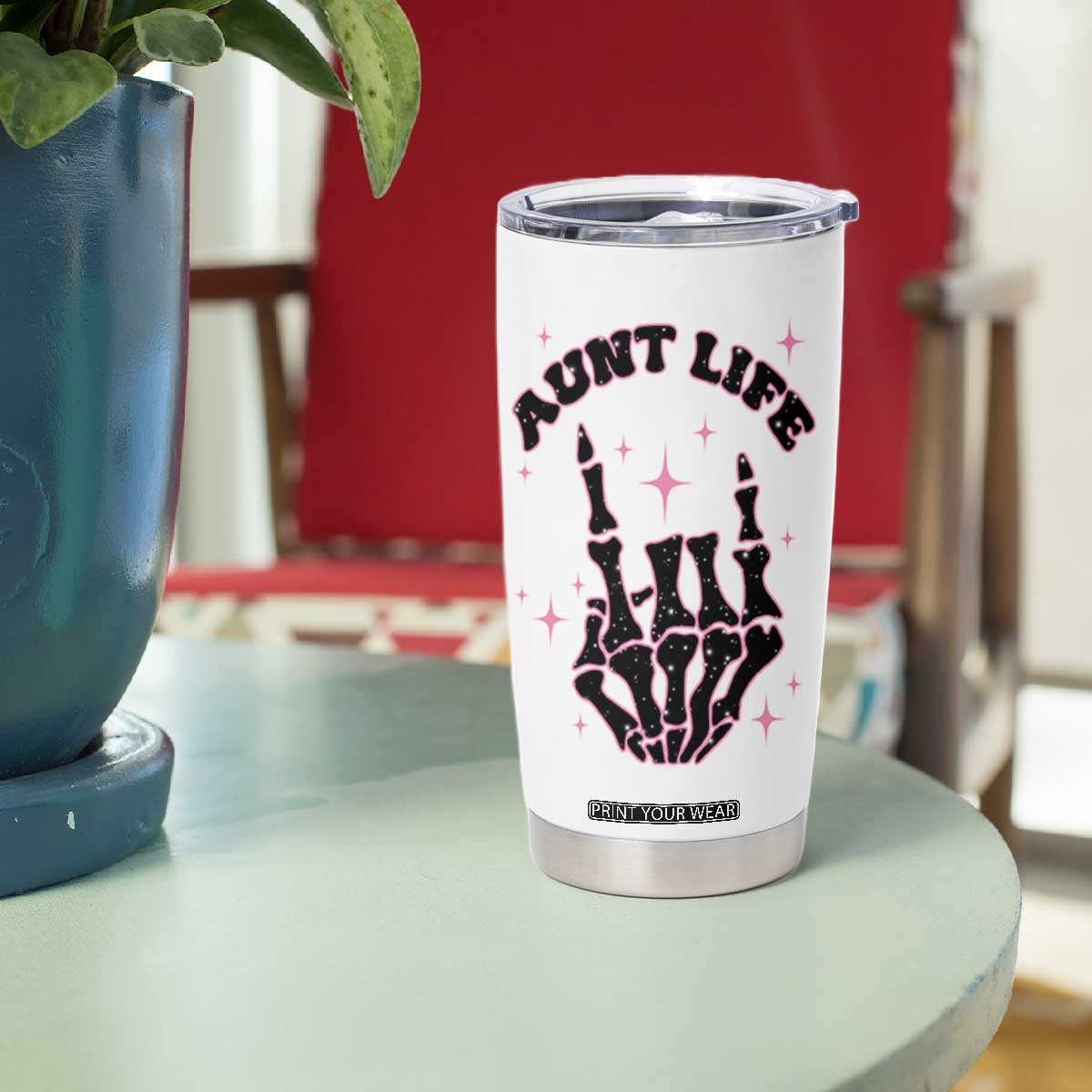 Best Aunt Gifts Tumbler Cup Gift For New Aunts Auntie Birthday Leopard Print TB10 Print Your Wear