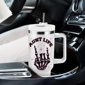 Best Aunt Gifts Tumbler With Handle Gift For New Aunts Auntie Birthday Leopard Print TB10 Print Your Wear