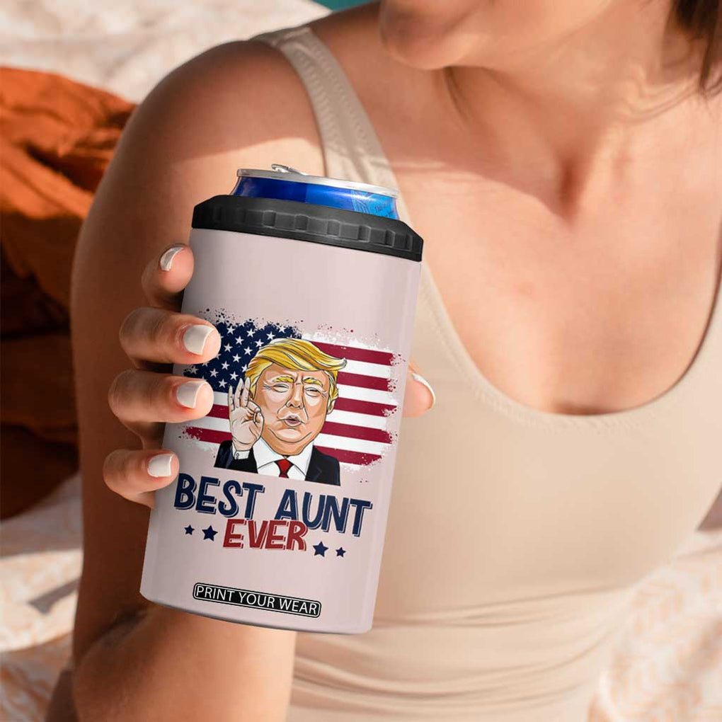 Funny Auntie 4 in 1 Can Cooler Tumbler Best Aunt Ever TB10 Print Your Wear