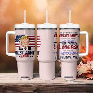 Funny Auntie Tumbler With Handle Best Aunt Ever TB10 Print Your Wear