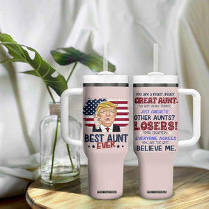 Funny Auntie Tumbler With Handle Best Aunt Ever TB10 Print Your Wear