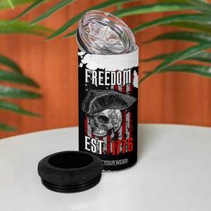 US Patriot 4 in 1 Can Cooler Tumbler Freedom 250 Years Of Freedom 1776 2026 American Flag TB10 Print Your Wear