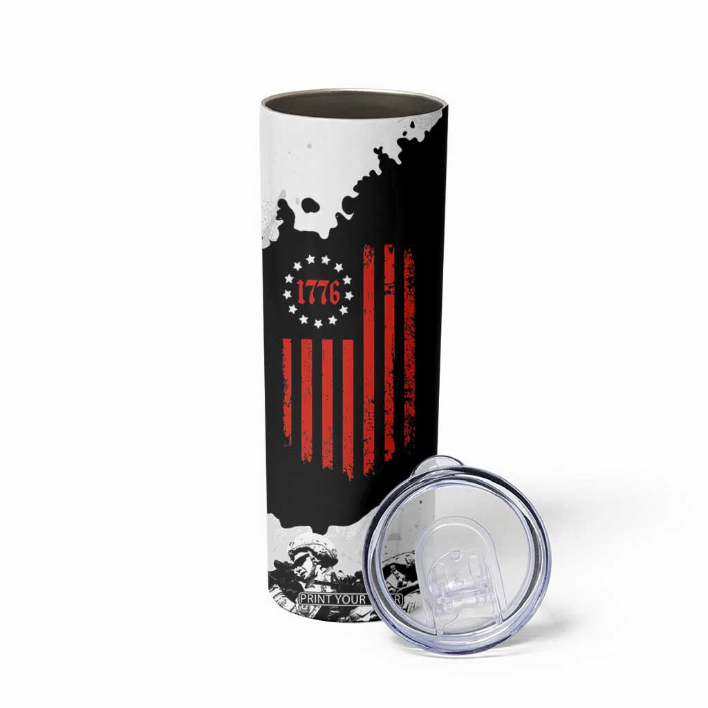 US Patriot Skinny Tumbler Freedom 250 Years Of Freedom 1776 2026 American Flag TB10 Print Your Wear