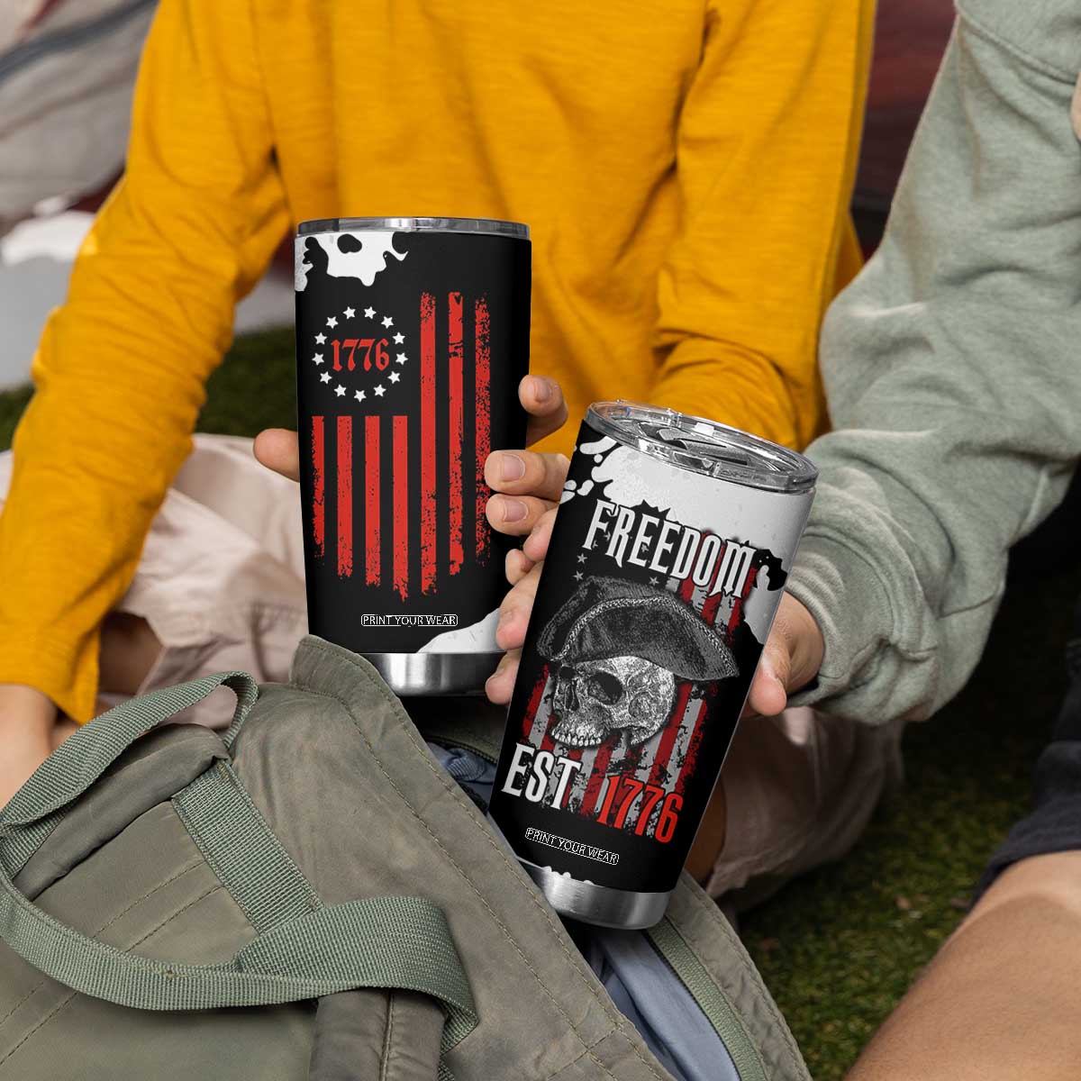US Patriot Tumbler Cup Freedom 250 Years Of Freedom 1776 2026 American Flag TB10 Print Your Wear