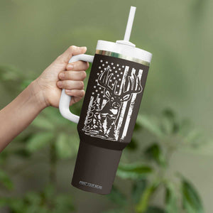 Deer Hunters Tumbler With Handle Best Buckin' Dad Ever Funny Fathers Day Christmas Gifts for Dad TB10 Print Your Wear