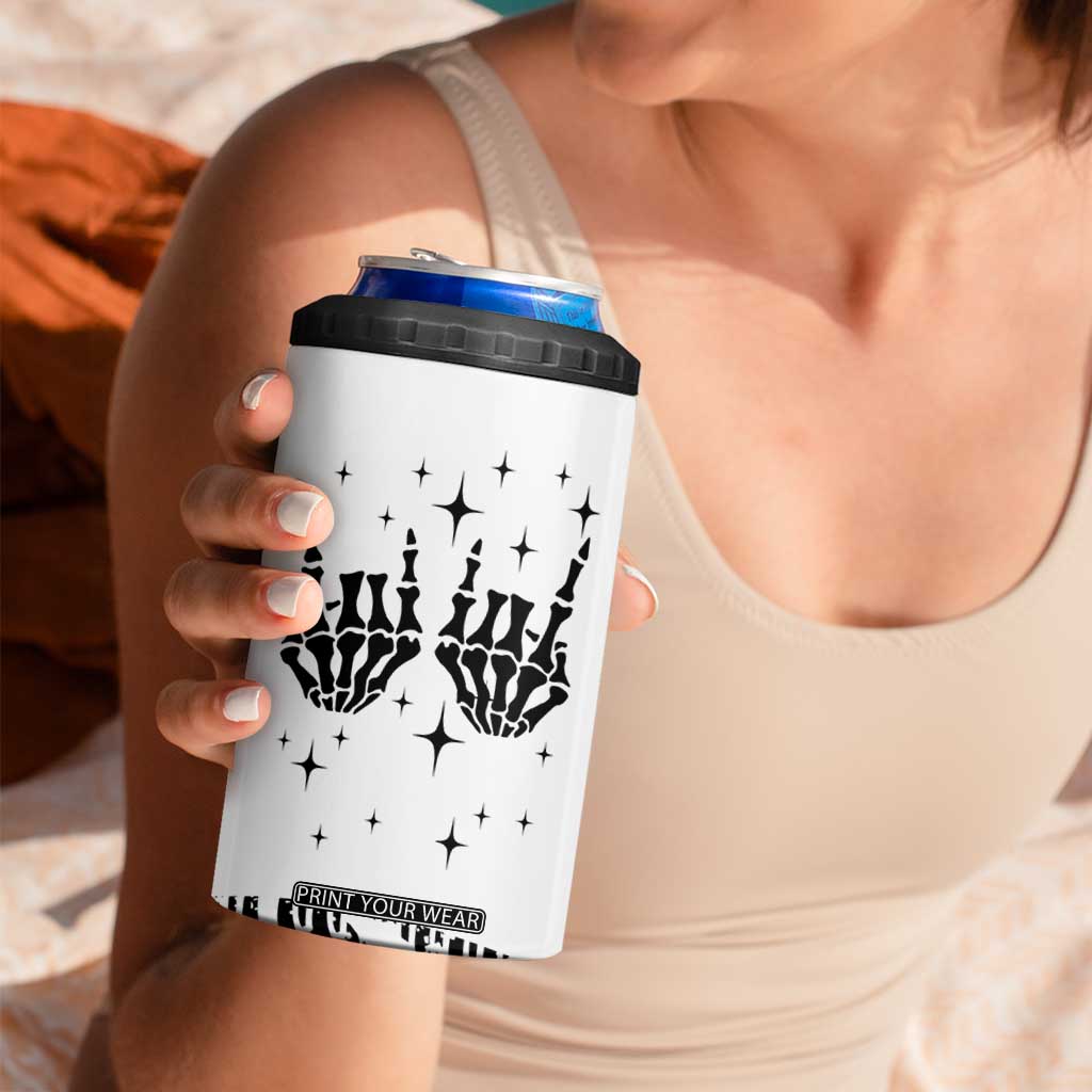 Dad Gifts 4 in 1 Can Cooler Tumbler Cool Skeleton Fathers Day TB10 Print Your Wear