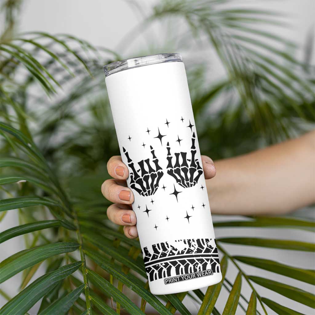 Dad Gifts Skinny Tumbler Cool Skeleton Fathers Day TB10 Print Your Wear