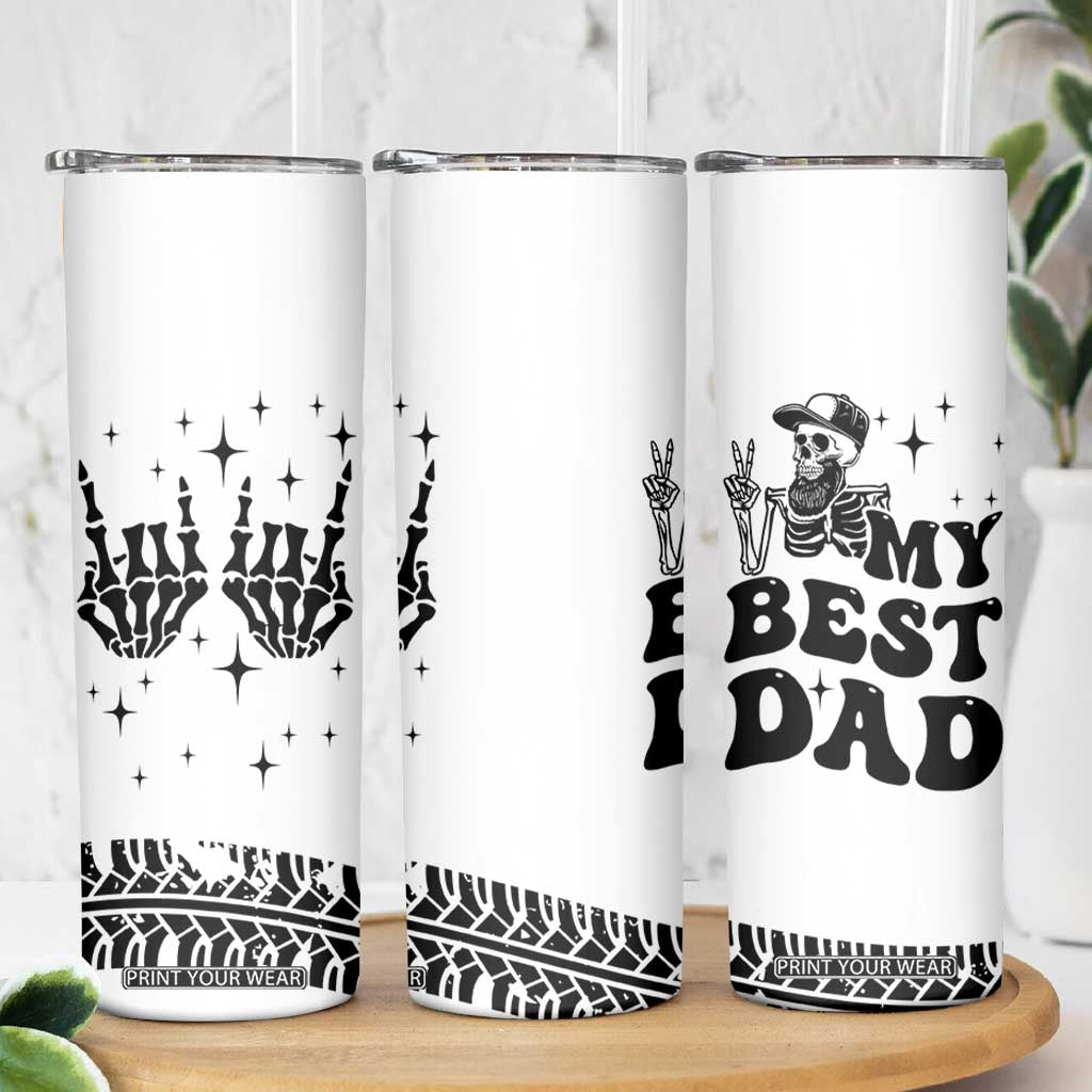 Dad Gifts Skinny Tumbler Cool Skeleton Fathers Day TB10 Print Your Wear