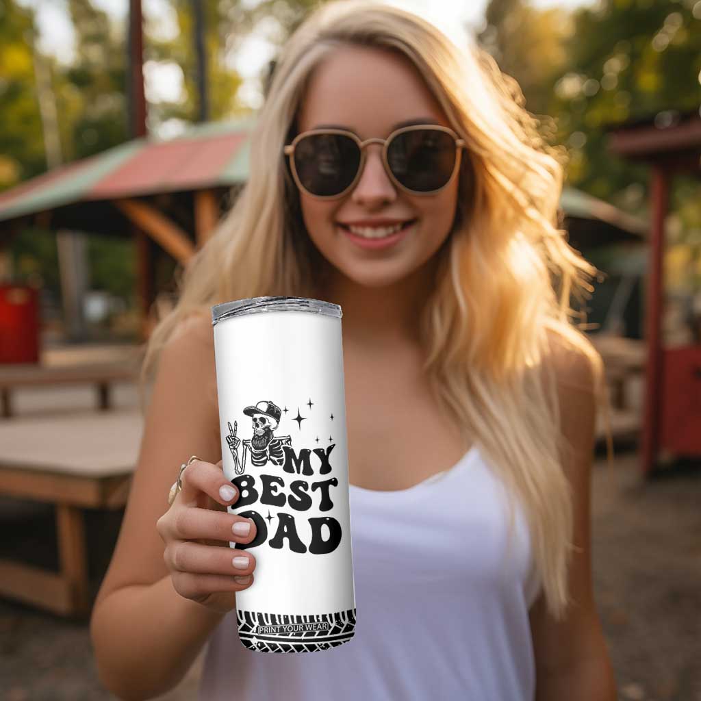 Dad Gifts Skinny Tumbler Cool Skeleton Fathers Day TB10 Print Your Wear