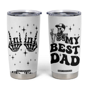 Dad Gifts Tumbler Cup Cool Skeleton Fathers Day TB10 White Print Your Wear