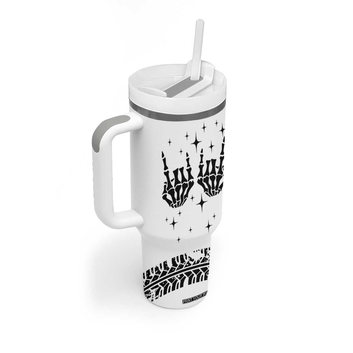 Dad Gifts Tumbler With Handle Cool Skeleton Fathers Day TB10 Print Your Wear