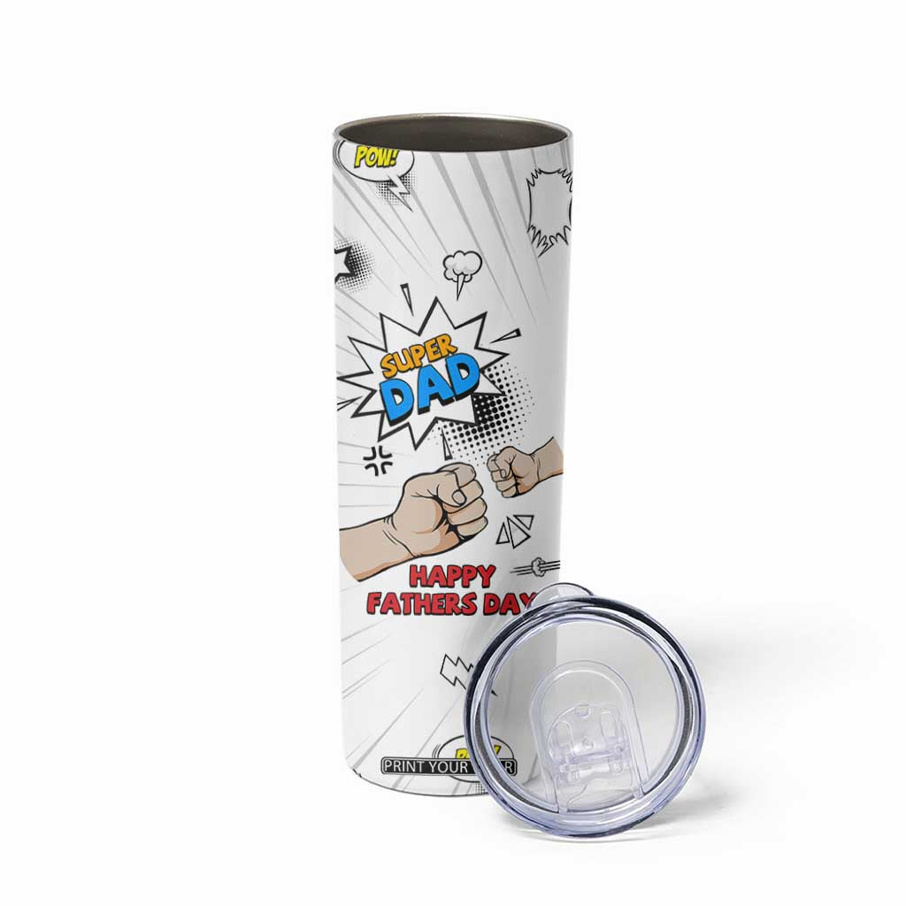 Fathers Day Gift For Dad Skinny Tumbler Super Dad TB10 Print Your Wear