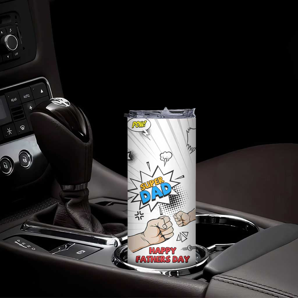 Fathers Day Gift For Dad Skinny Tumbler Super Dad TB10 Print Your Wear