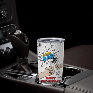 Fathers Day Gift For Dad Tumbler Cup Super Dad TB10 Print Your Wear
