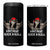 Rocker Skeleton 4 in 1 Can Cooler Tumbler Vintage Hand Rock & Roll Funny Halloween Gifts TB10 One Size: 16 oz Black Print Your Wear
