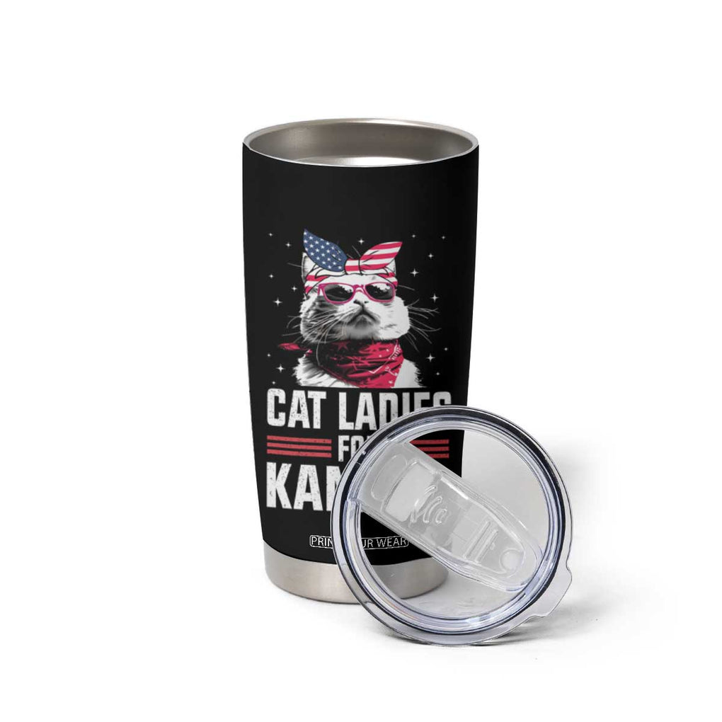 Harris 2024 Tumbler Cup Cat Lady Ladies for Kamala Madam President TB10 Print Your Wear