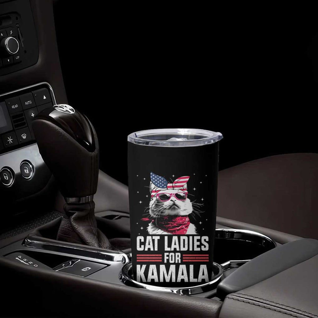 Harris 2024 Tumbler Cup Cat Lady Ladies for Kamala Madam President TB10 Print Your Wear
