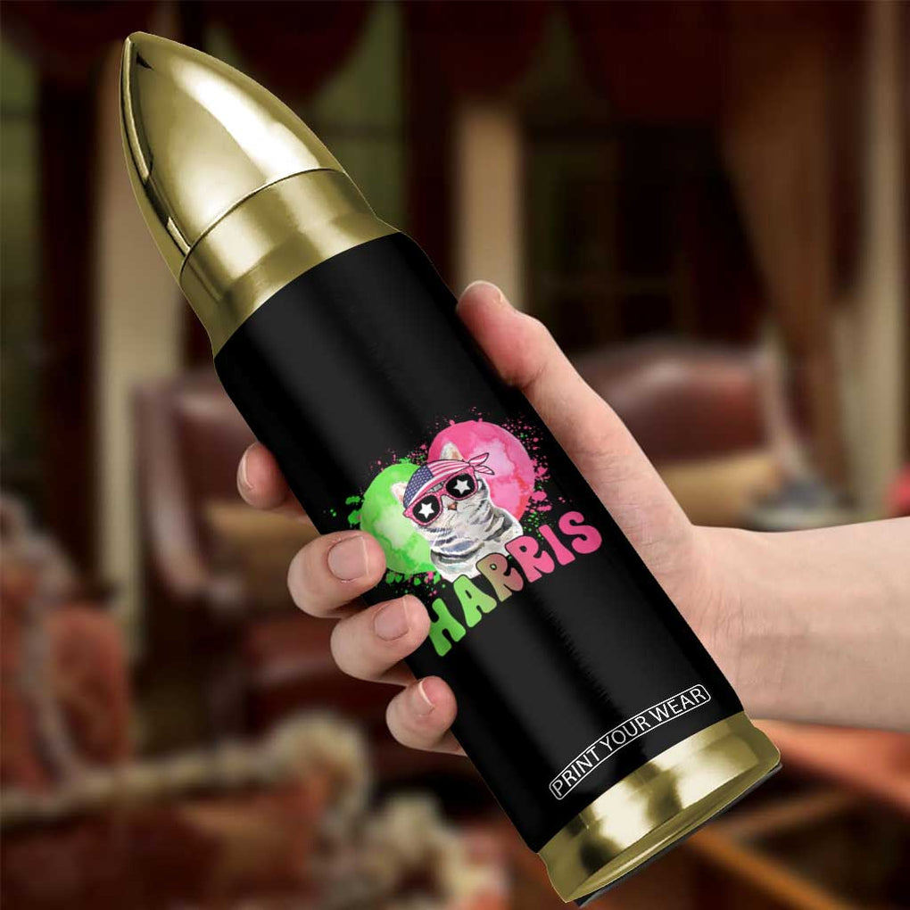 Harris 2024 Presidential Election Bullet Tumbler Cat Lady Ladies for Kamala Madam President TB10 Print Your Wear