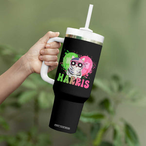 Harris 2024 Presidential Election Tumbler With Handle Cat Lady Ladies for Kamala Madam President TB10 Print Your Wear