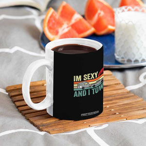 Funny Camping RV Coffee Mug Im Sexy And I Tow It Vintage Camper Truck Leopard TB10 Print Your Wear