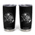 Skeleton and Black Cat Tumbler Cup Skull Kitty Cute Goth Halloween Pet TB10 Black Print Your Wear