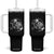 Skeleton and Black Cat Tumbler With Handle Skull Kitty Cute Goth Halloween Pet TB10 One Size: 40 oz Black Print Your Wear