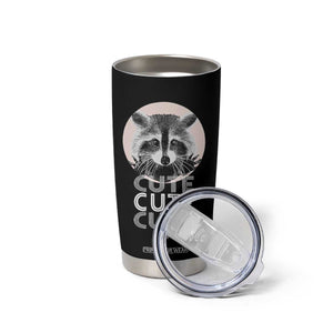 Cute Raccoon Tumbler Cup But Feral Gag Gift For Her TB10 Print Your Wear