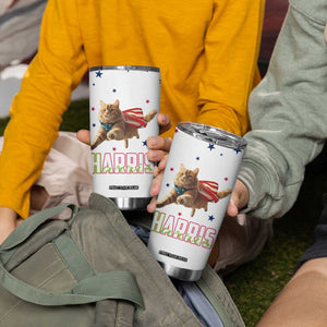 Harris 2024 Tumbler Cup Cat Lady, Ladies for Kamala Madam President TB10 Print Your Wear