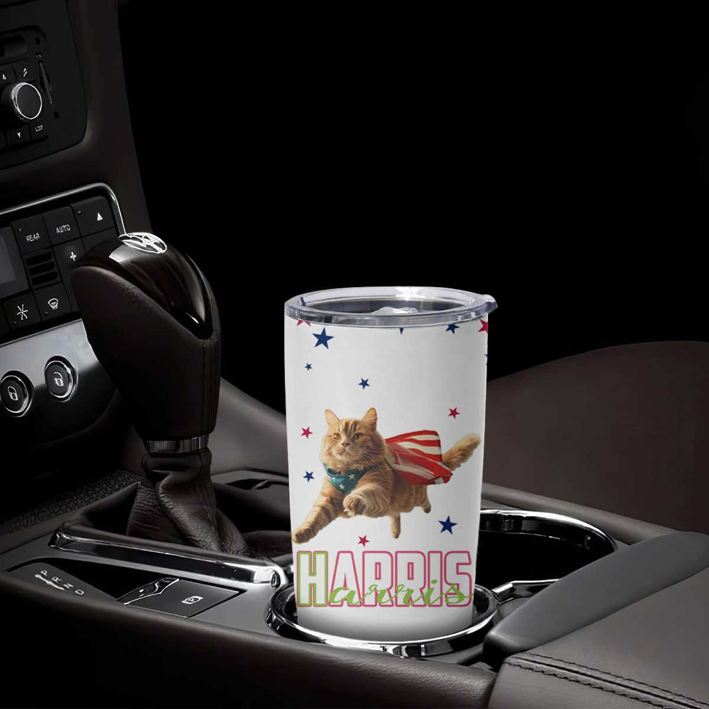 Harris 2024 Tumbler Cup Cat Lady, Ladies for Kamala Madam President TB10 Print Your Wear
