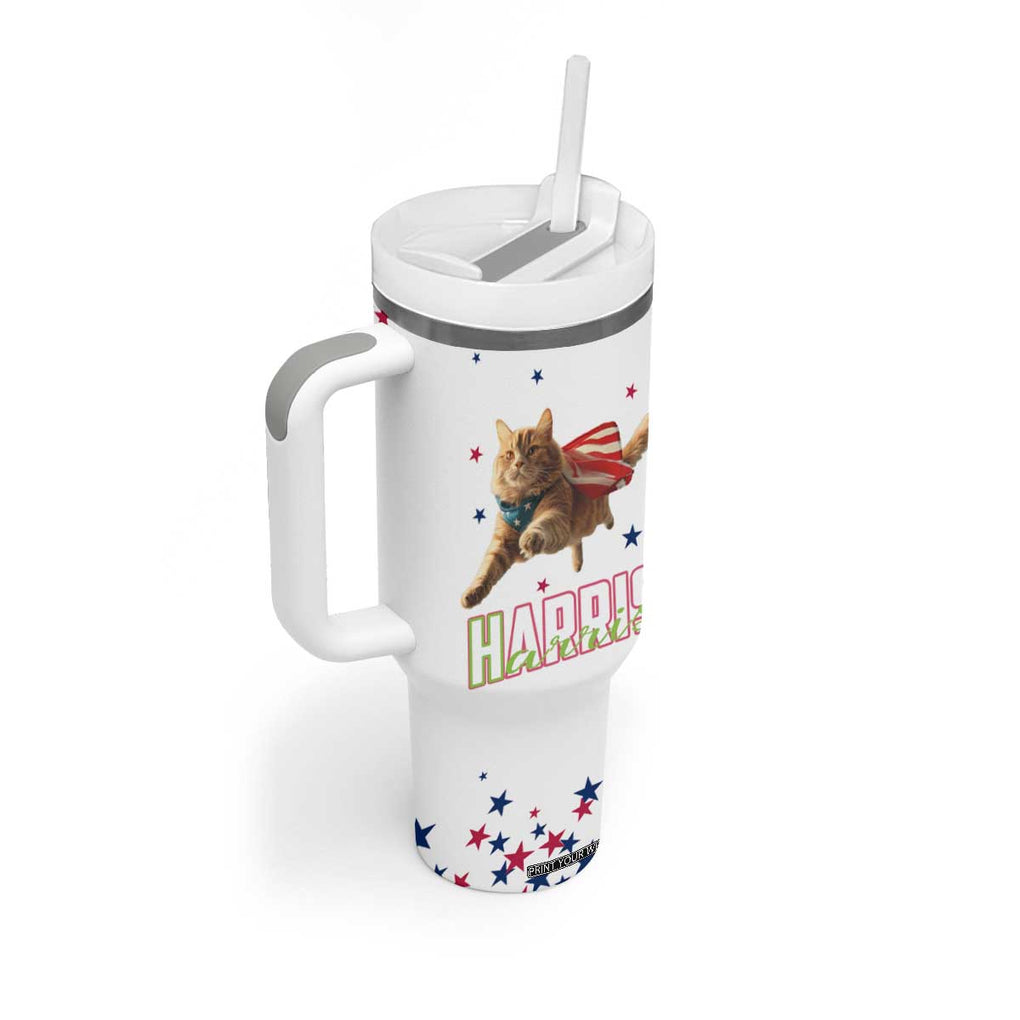 Harris 2024 Tumbler With Handle Cat Lady, Ladies for Kamala Madam President TB10 Print Your Wear