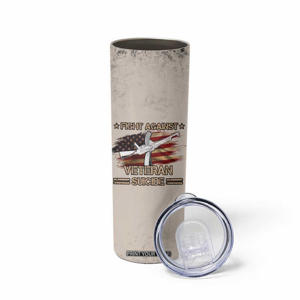 Veteran Suicide Prevention Awareness Skinny Tumbler Patriotic USA Mental Health TB10 Print Your Wear