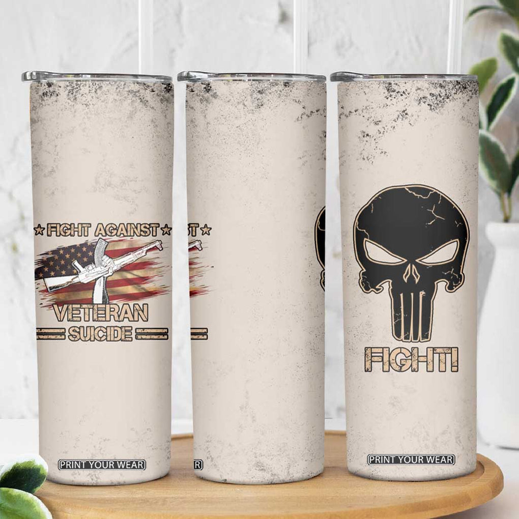 Veteran Suicide Prevention Awareness Skinny Tumbler Patriotic USA Mental Health TB10 Print Your Wear