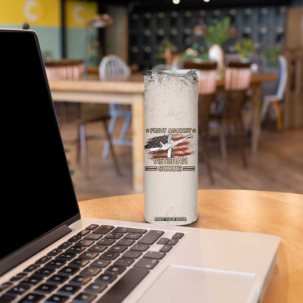Veteran Suicide Prevention Awareness Skinny Tumbler Patriotic USA Mental Health TB10 Print Your Wear
