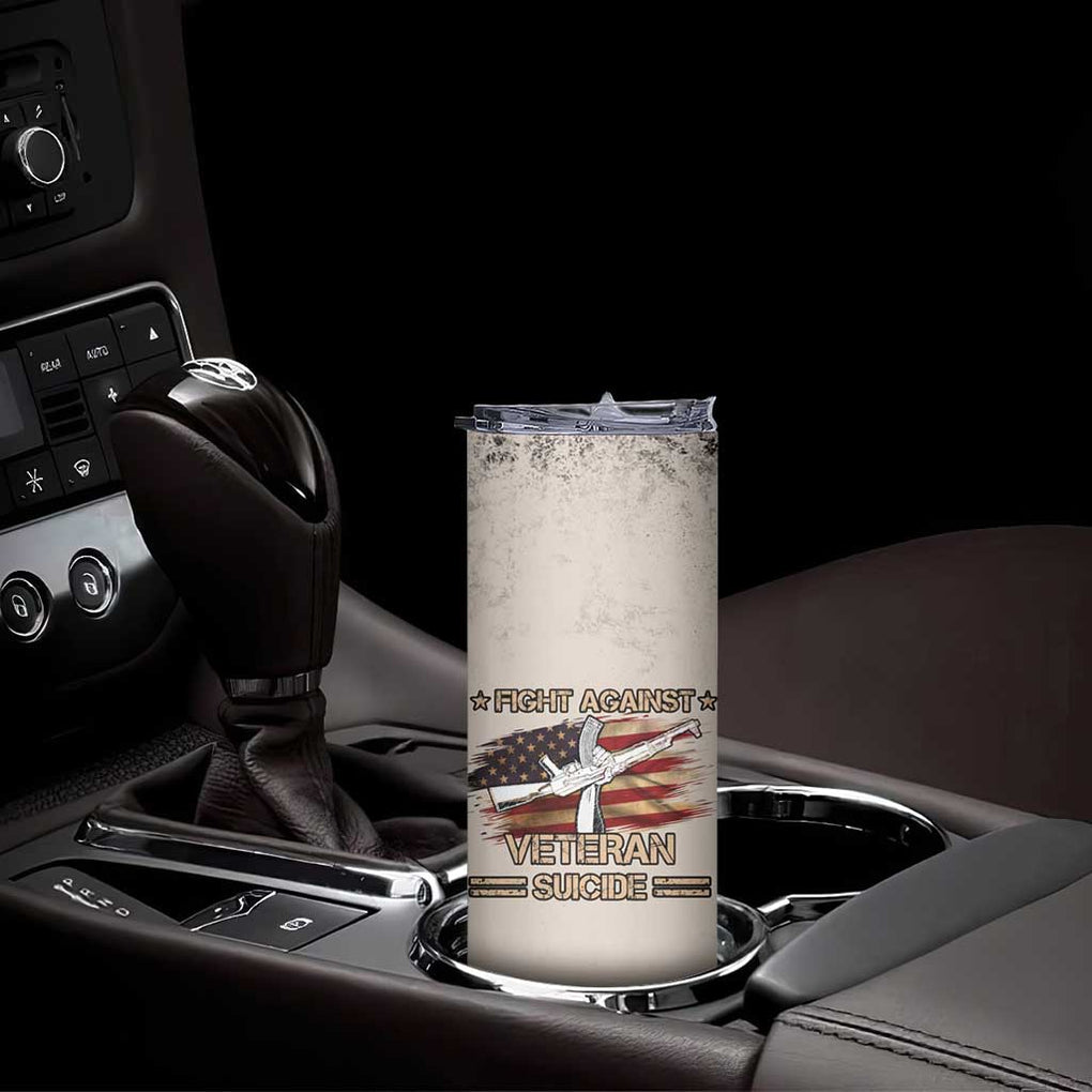 Veteran Suicide Prevention Awareness Skinny Tumbler Patriotic USA Mental Health TB10 Print Your Wear