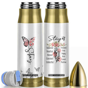 Mental Health Bullet Tumbler Stay Inspiring Positive Motivational Quote Suicide Prevention TB10 White Print Your Wear