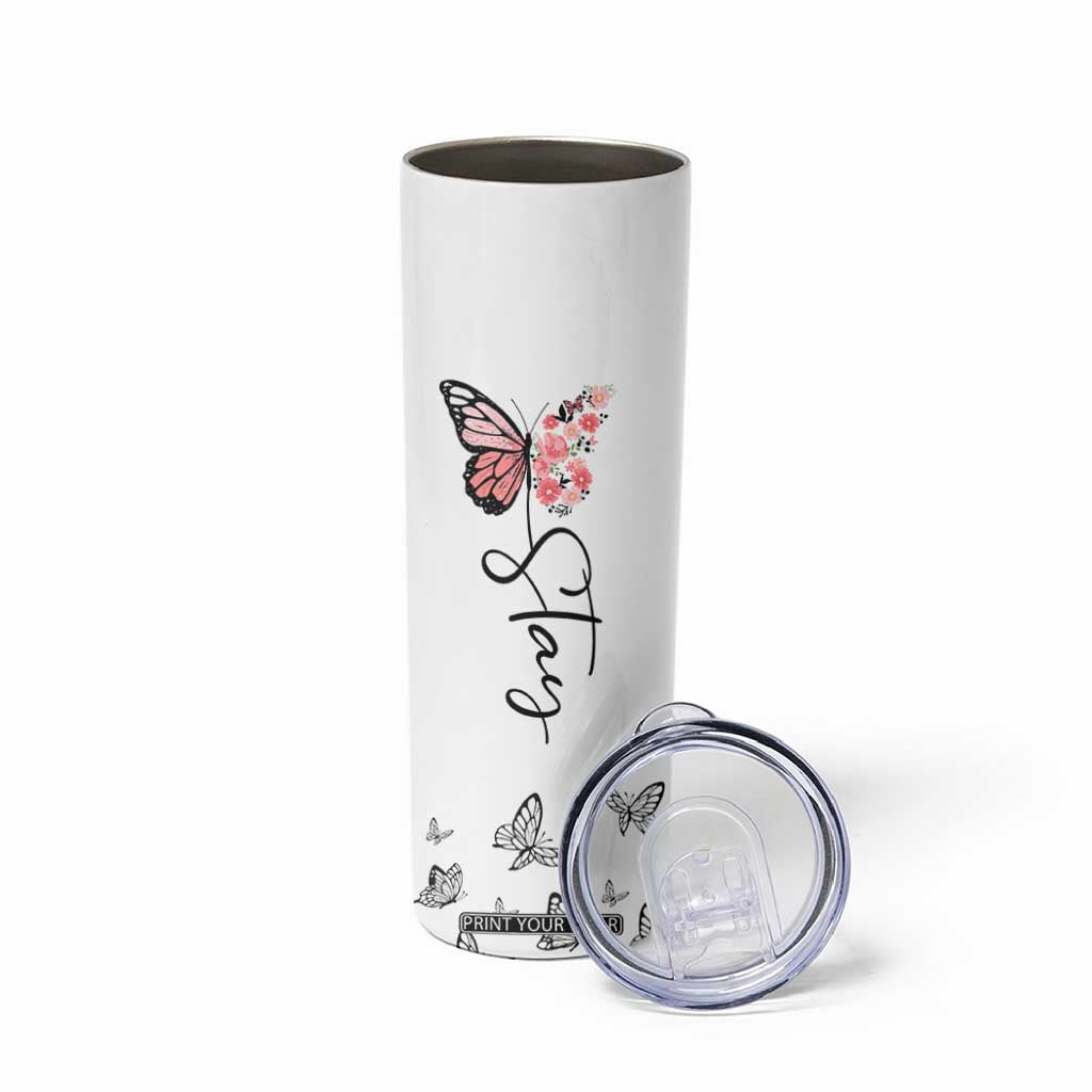 Mental Health Skinny Tumbler Stay Inspiring Positive Motivational Quote Suicide Prevention TB10 Print Your Wear
