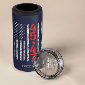 I Love When I Wake up.. And Trump is President 2024 4 in 1 Can Cooler Tumbler 45 47 American Flag TB10 Print Your Wear