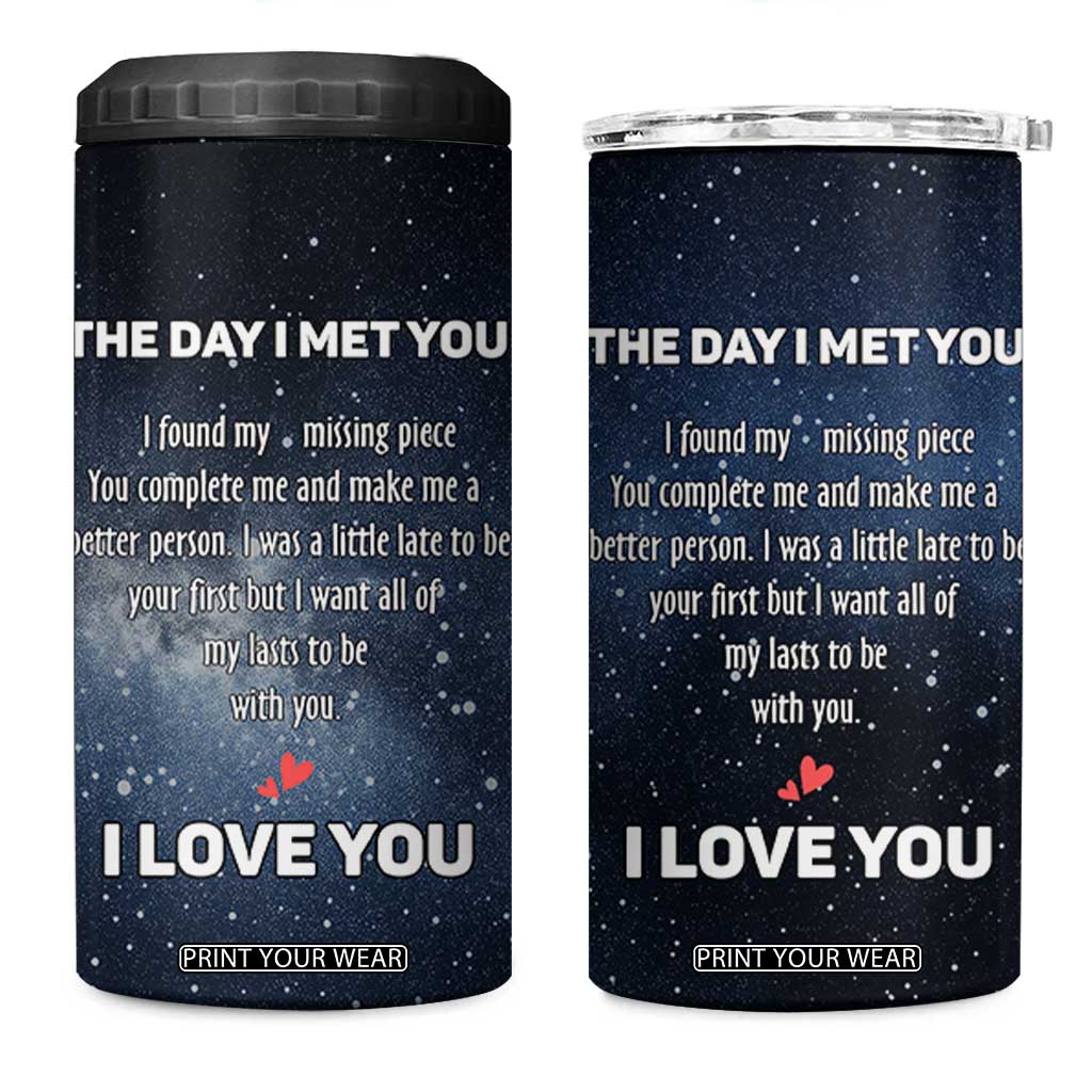 Anniversary Gift for Him Her 4 in 1 Can Cooler Tumbler Love Reminder Anniversary Wedding Romantic Gifts TB10 One Size: 16 oz Navy Print Your Wear